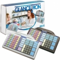 JK-8031U0X-21 - Glancetron Keyboard 8031, num., RS232, PS/2, kit, black